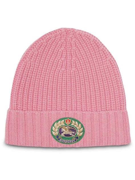 pink burberry beanie|burberry beanie price.